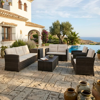 Σαλόνι Μπαλκονιού Καναπές Τριθέσιος Διθέσιος Πολυθρόνες και Τραπεζάκια Έπιπλα Κήπου POS-163053859