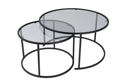 Τραπεζάκι Σαλονιού Set Μαύρο 15 x 15 x 39 εκ GR706CLN1141