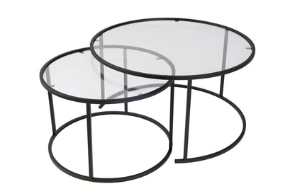 Τραπεζάκι Σαλονιού Set Μαύρο 15 x 15 x 43 εκ GR706CLN1143