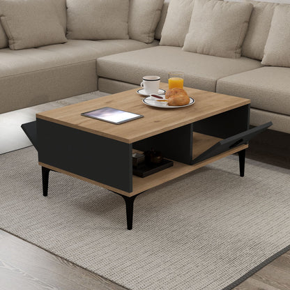 Τραπεζάκι Σαλονιού Δρυς Sapphire Ανθρακί 90 x 41,5 x 60 εκ. 707DWL1138