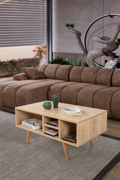 Τραπεζάκι Σαλονιού Δρυς Sapphire 90 x 43 x 55 εκ. 707DWL1144