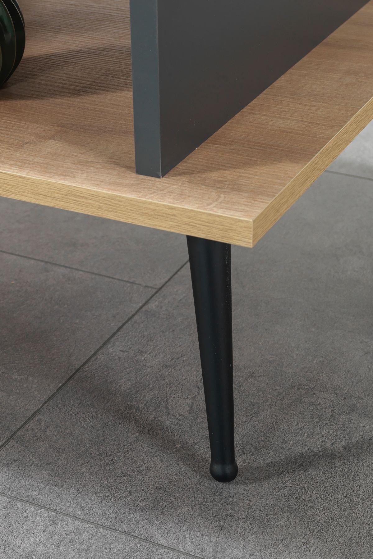 Τραπεζάκι Σαλονιού Δρυς Sapphire Ανθρακί 100 x 40 x 56 εκ. 707DWL1159