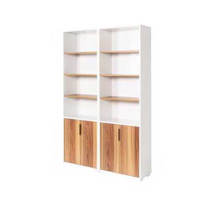 Βιβλιοθήκη Λευκό Καρυδί 120x2x30 εκ 707DWL1235