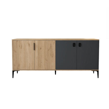 Κονσόλα Μπουφές 180x81x44 εκ Δρυς Sapphire / Ανθρακί 707DWL1245