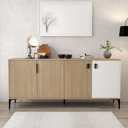 Κονσόλα Μπουφές 180x81x44 εκ Δρυς / Λευκό 707DWL1249