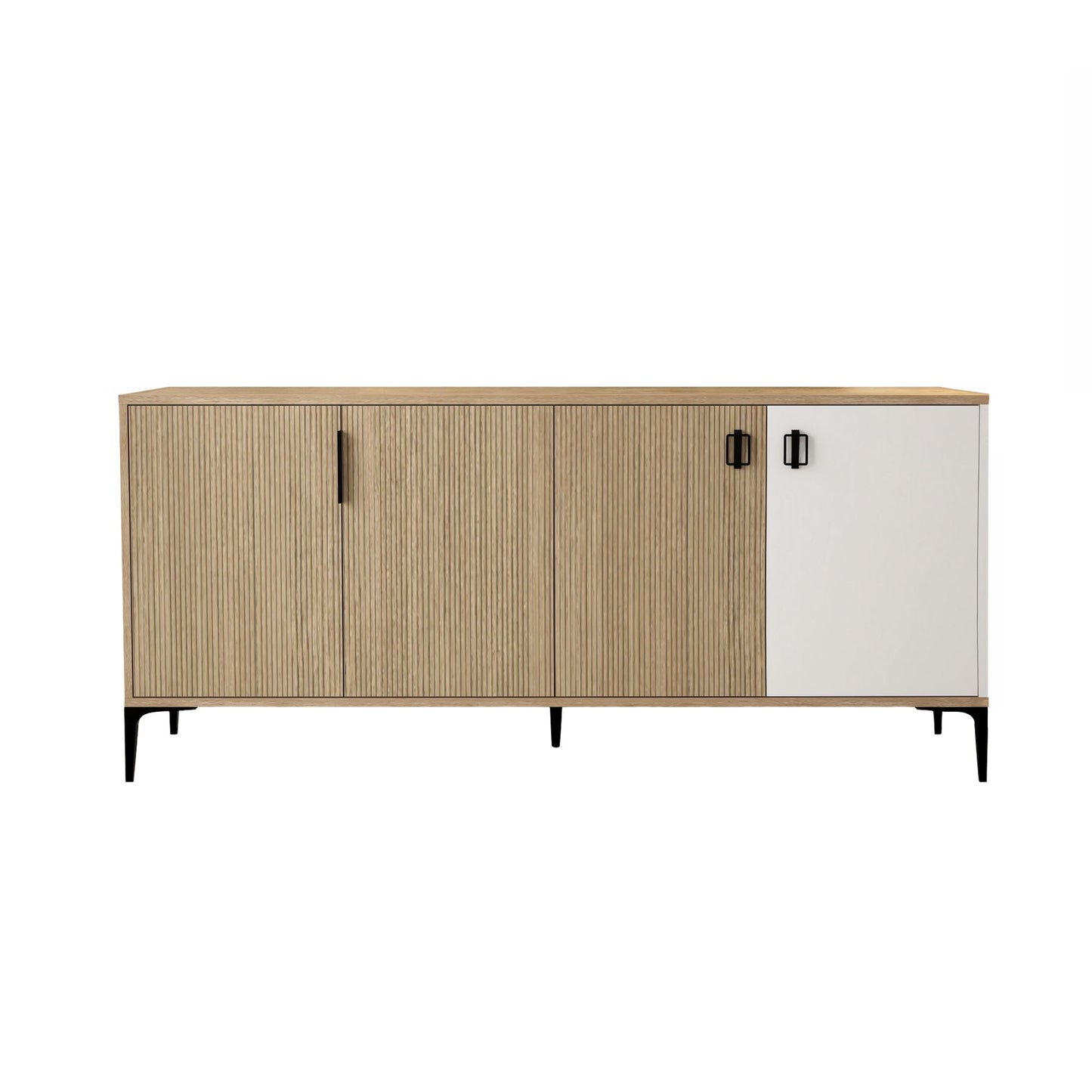 Κονσόλα Μπουφές 180x81x44 εκ Δρυς / Λευκό 707DWL1249