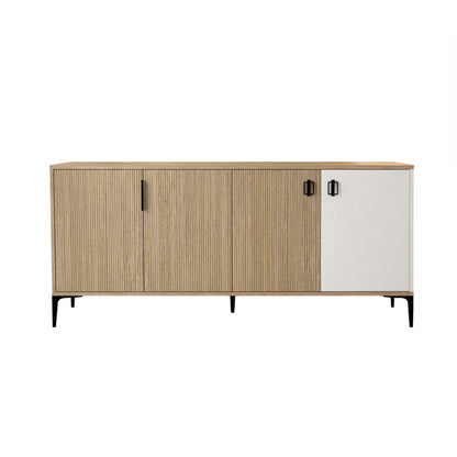 Κονσόλα Μπουφές 180x81x44 εκ Δρυς / Λευκό 707DWL1249