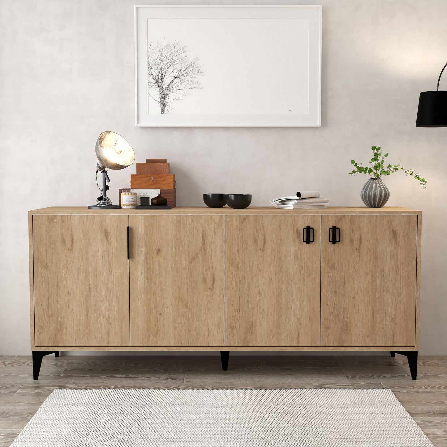 Κονσόλα Μπουφές 180x78x44 εκ Δρυς Sapphire 707DWL1250