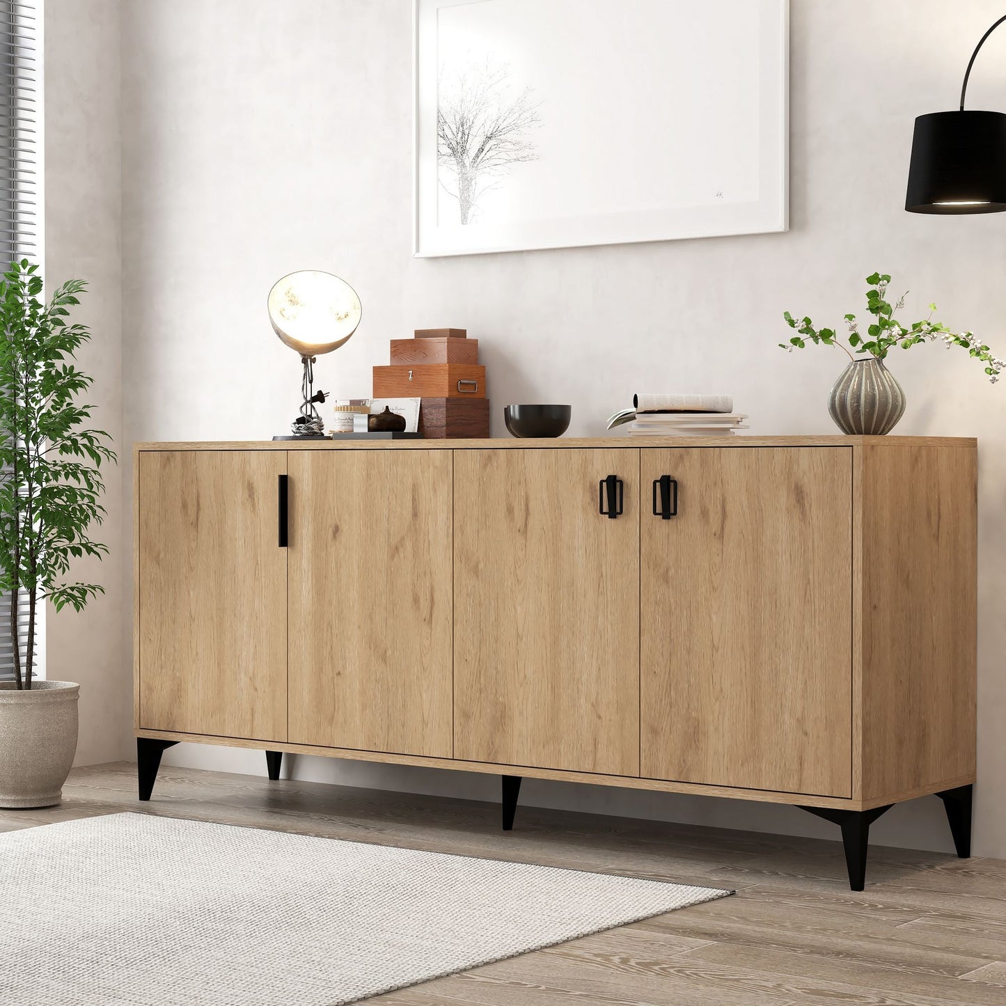 Κονσόλα Μπουφές 180x78x44 εκ Δρυς Sapphire 707DWL1250