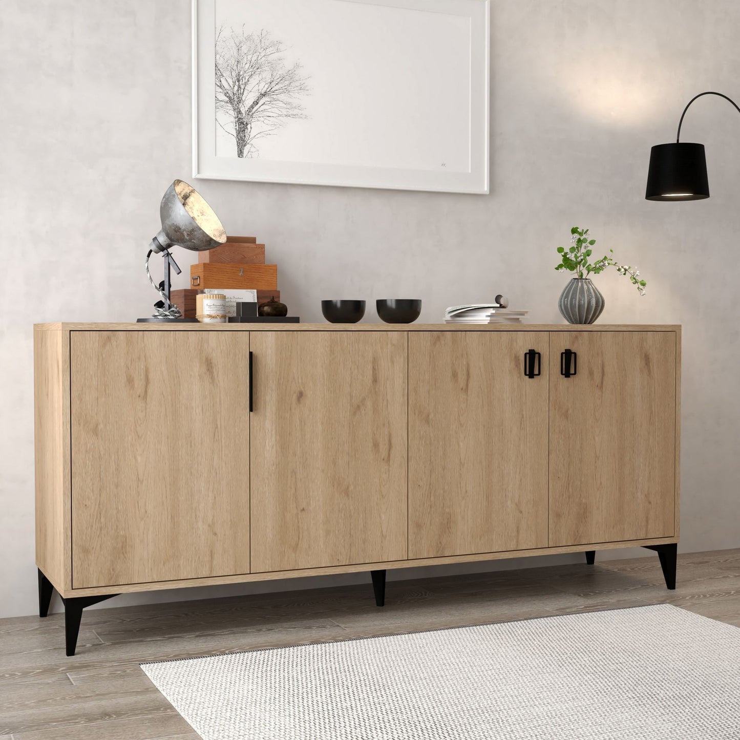 Κονσόλα Μπουφές 180x78x44 εκ Δρυς Sapphire 707DWL1250