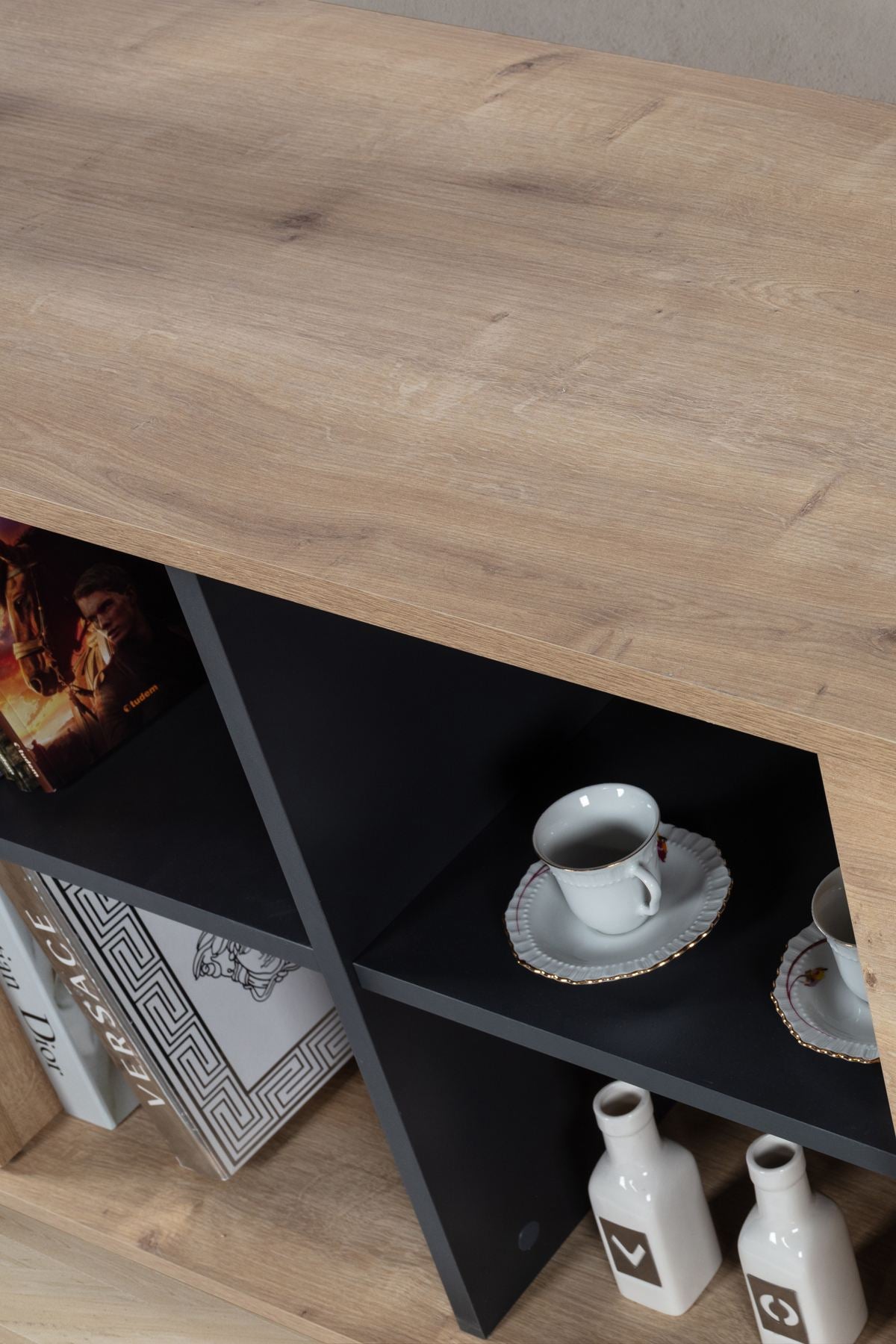 Κονσόλα Μπουφές 160x82x44 εκ Δρυς Sapphire / Ανθρακί 707DWL1252