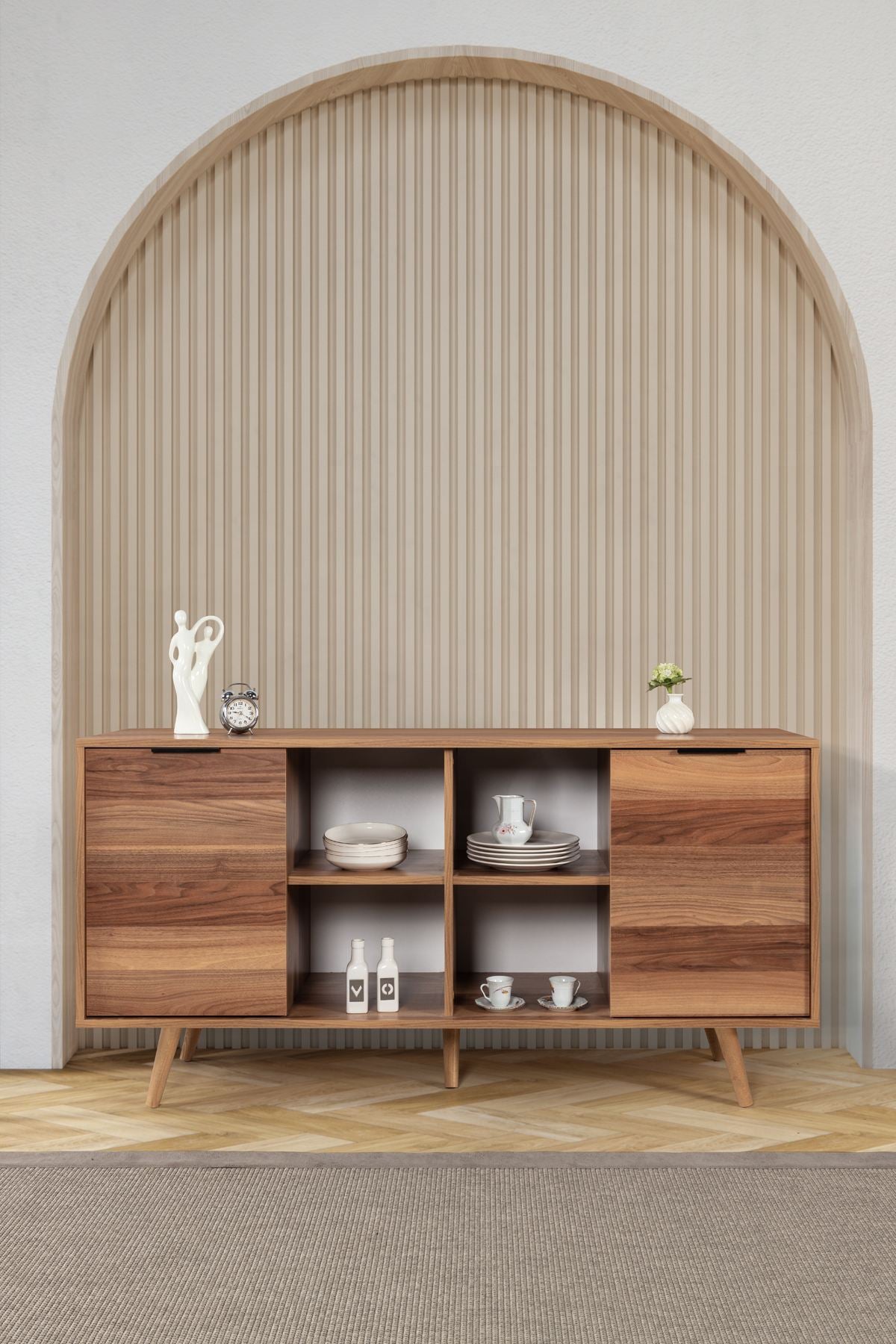 Κονσόλα Μπουφές 160x82x44 εκ Καρυδί 707DWL1253