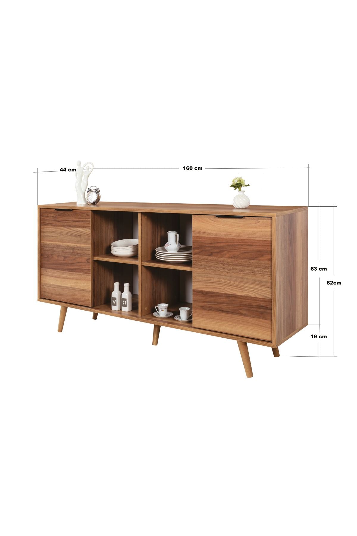 Κονσόλα Μπουφές 160x82x44 εκ Καρυδί 707DWL1253