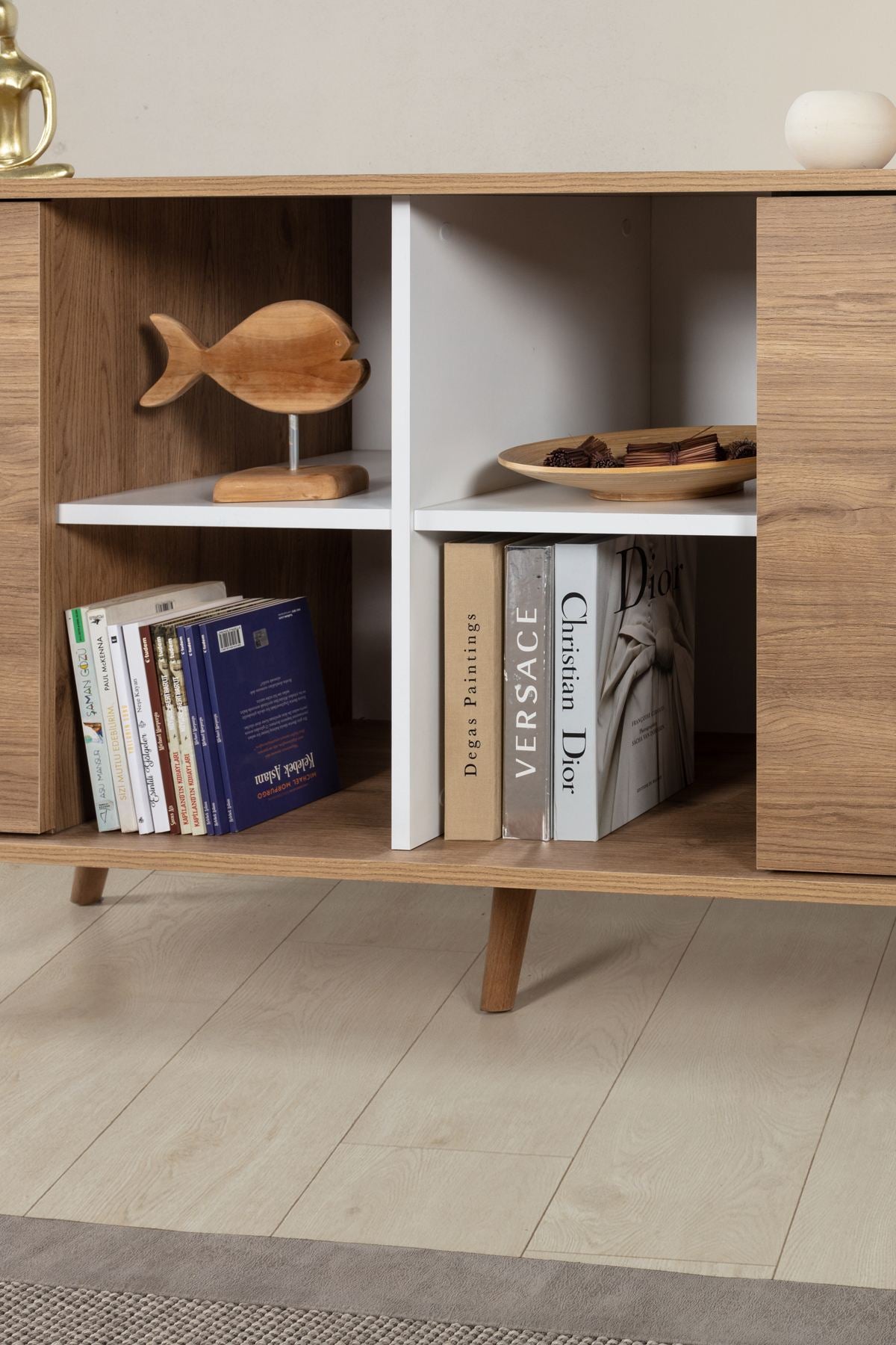 Κονσόλα Μπουφές 160x82x44 εκ Δρυς Sapphire / Λευκό 707DWL1254