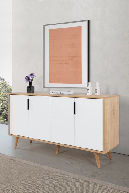 Κονσόλα Μπουφές 150x82x44 εκ Δρυς Sapphire / Λευκό 707DWL1257