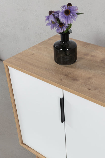 Κονσόλα Μπουφές 150x82x44 εκ Δρυς Sapphire / Λευκό 707DWL1257