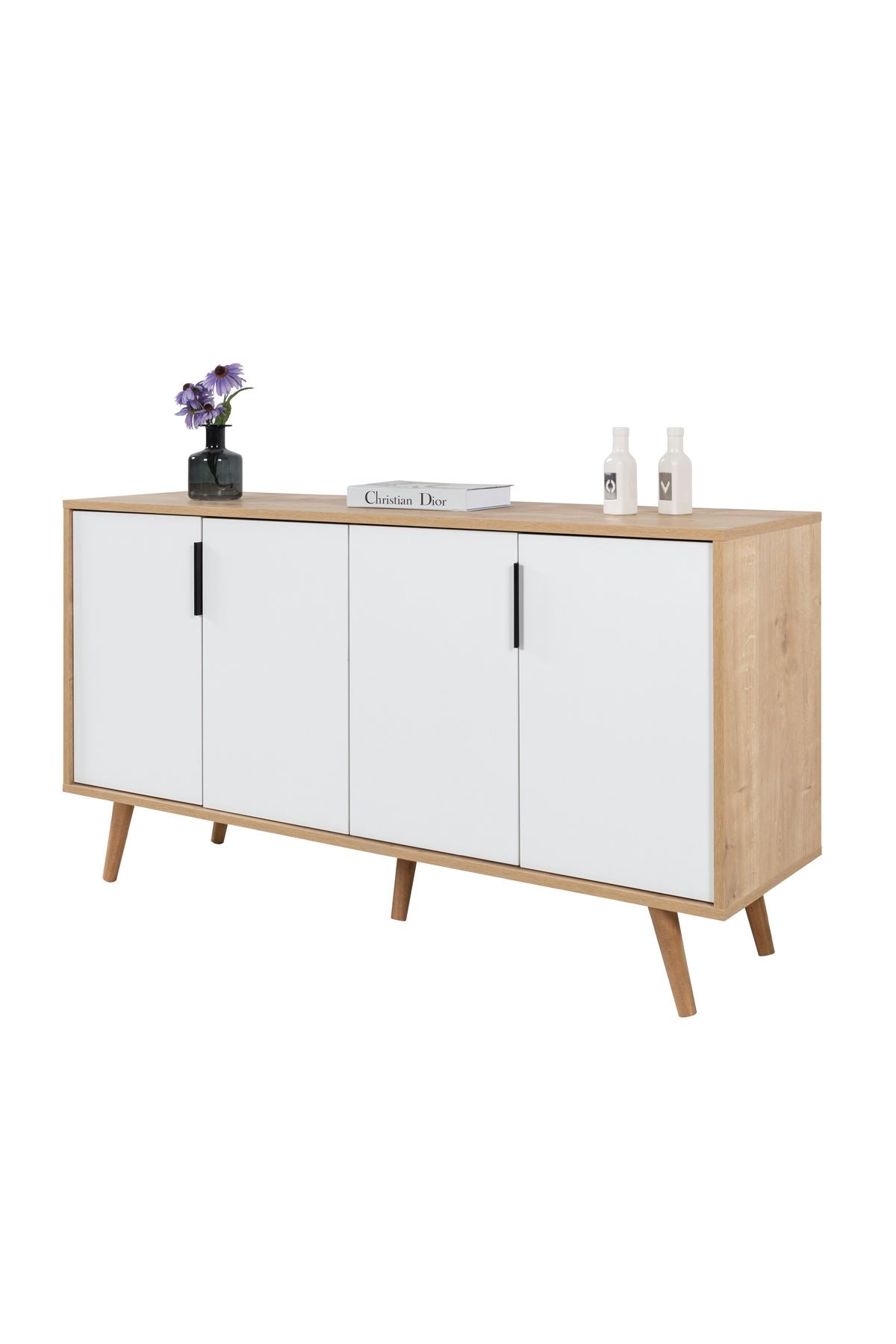 Κονσόλα Μπουφές 150x82x44 εκ Δρυς Sapphire / Λευκό 707DWL1257
