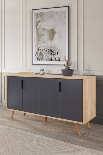 Κονσόλα Μπουφές 150x82x44 εκ Δρυς Sapphire / Ανθρακί 707DWL1258