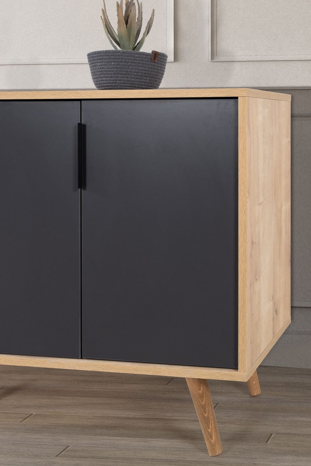 Κονσόλα Μπουφές 150x82x44 εκ Δρυς Sapphire / Ανθρακί 707DWL1258