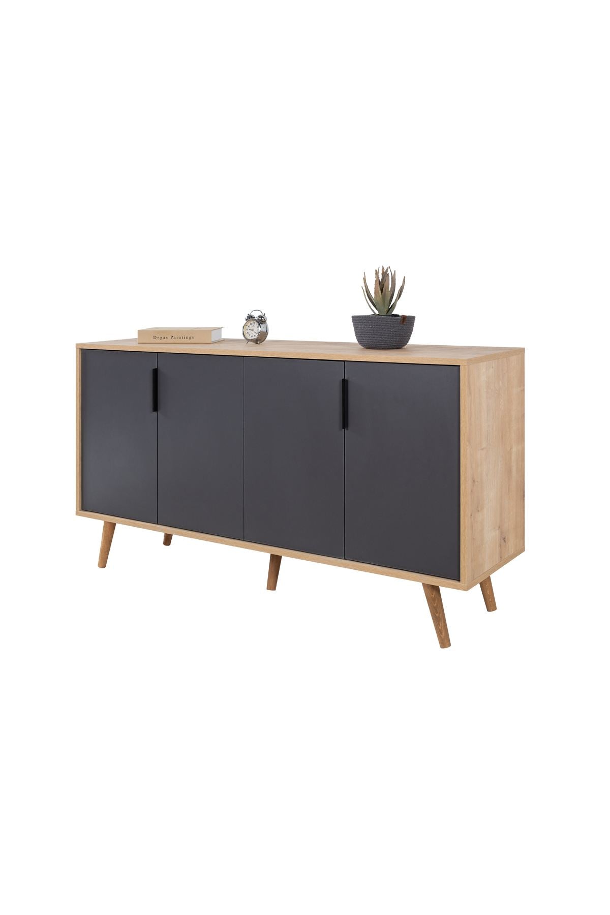 Κονσόλα Μπουφές 150x82x44 εκ Δρυς Sapphire / Ανθρακί 707DWL1258