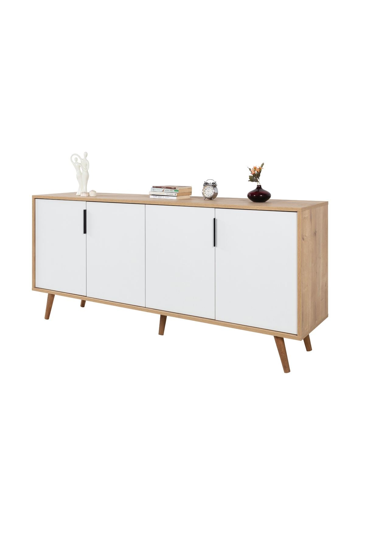 Κονσόλα Μπουφές 180x82x44 εκ Δρυς Sapphire / Λευκό 707DWL1260