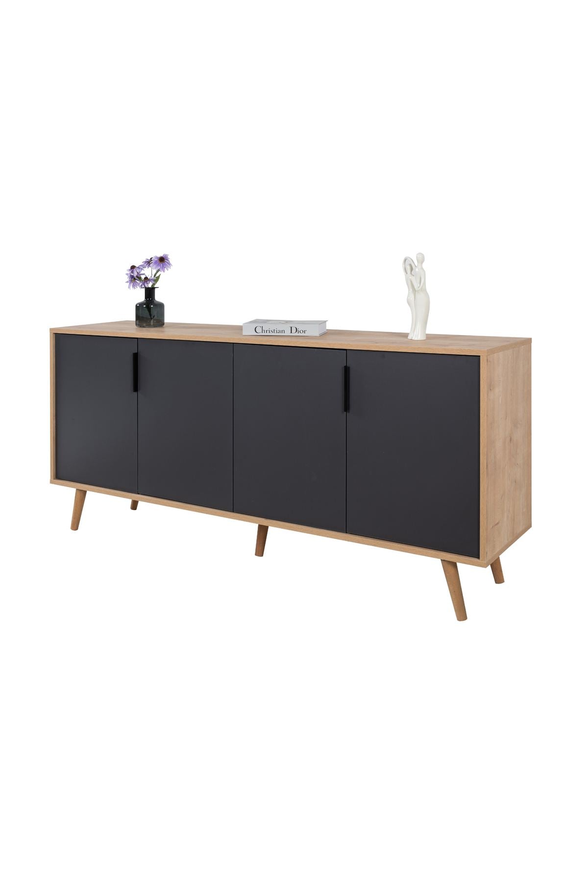 Κονσόλα Μπουφές 180x82x44 εκ Δρυς Sapphire / Ανθρακί 707DWL1261