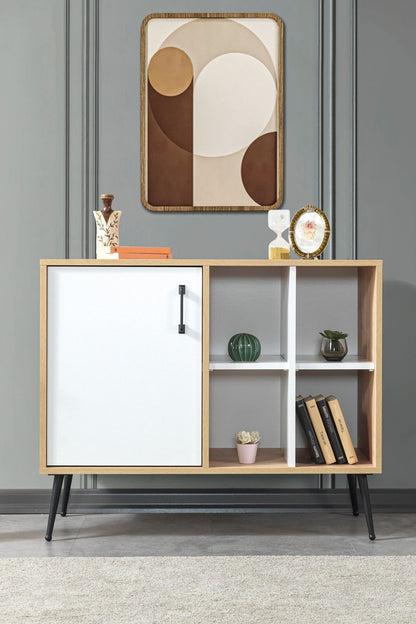 Κονσόλα Μπουφές 100x83x44 εκ Δρυς Sapphire / Λευκό 707DWL1265