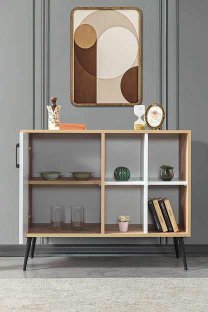 Κονσόλα Μπουφές 100x83x44 εκ Δρυς Sapphire / Λευκό 707DWL1265