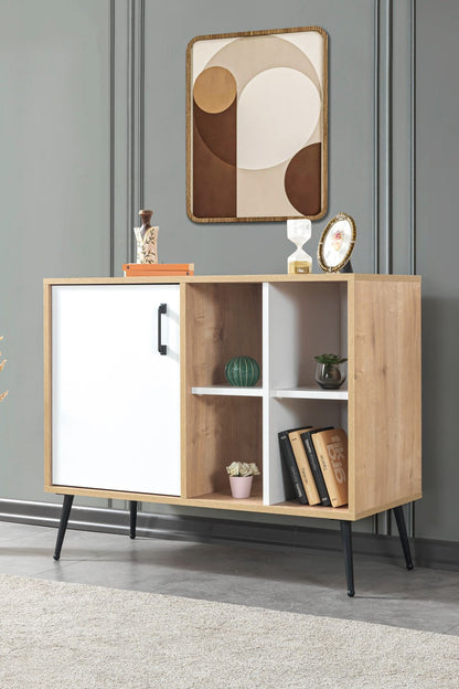 Κονσόλα Μπουφές 100x83x44 εκ Δρυς Sapphire / Λευκό 707DWL1265
