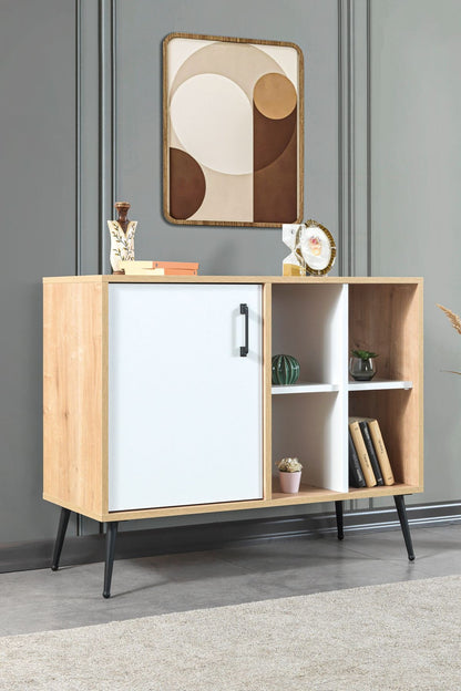 Κονσόλα Μπουφές 100x83x44 εκ Δρυς Sapphire / Λευκό 707DWL1265
