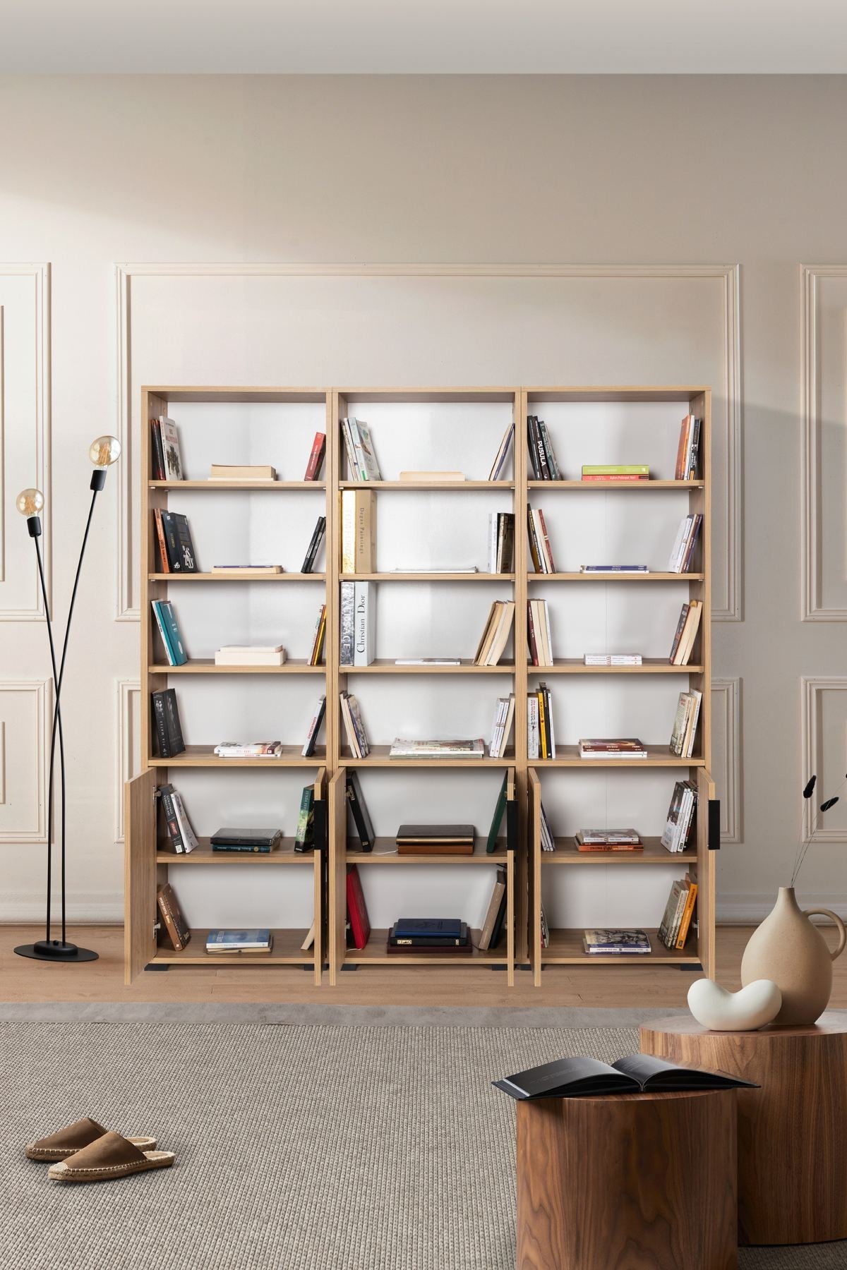 Βιβλιοθήκη Δρυς Sapphire 180x2x30 εκ 707DWL1284