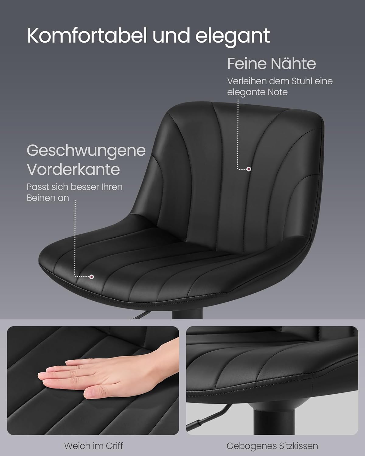 Σκαμπό για Πάσο Κουζίνας Σετ 2 τμχ Ρυθμιζόμενο Ύψος 60-80 εκ με Μεγάλη Σταθερή Βάση Διάφορα Χρώματα LJ-B181BH01