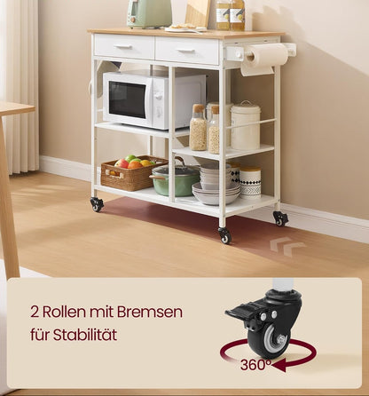 Τρόλεϊ Βοηθητικό Κουζίνας Τραπέζι Σερβιρίσματος Νησίδα Κουζίνας KK-I010Y01