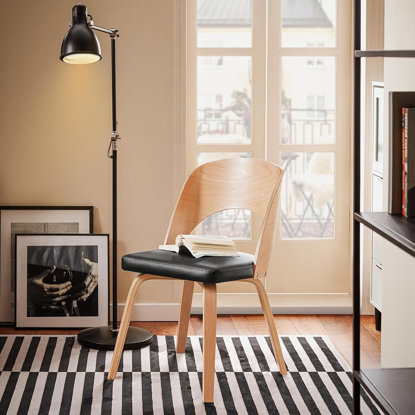 Ξύλινη Καρέκλα Κουζίνας Τραπεζαρίας με πλάτη Καρέκλες Τραπεζαρίας Καρέκλα Γραφείου ύψος καθίσματος 41 εκ B0-DT8W251X