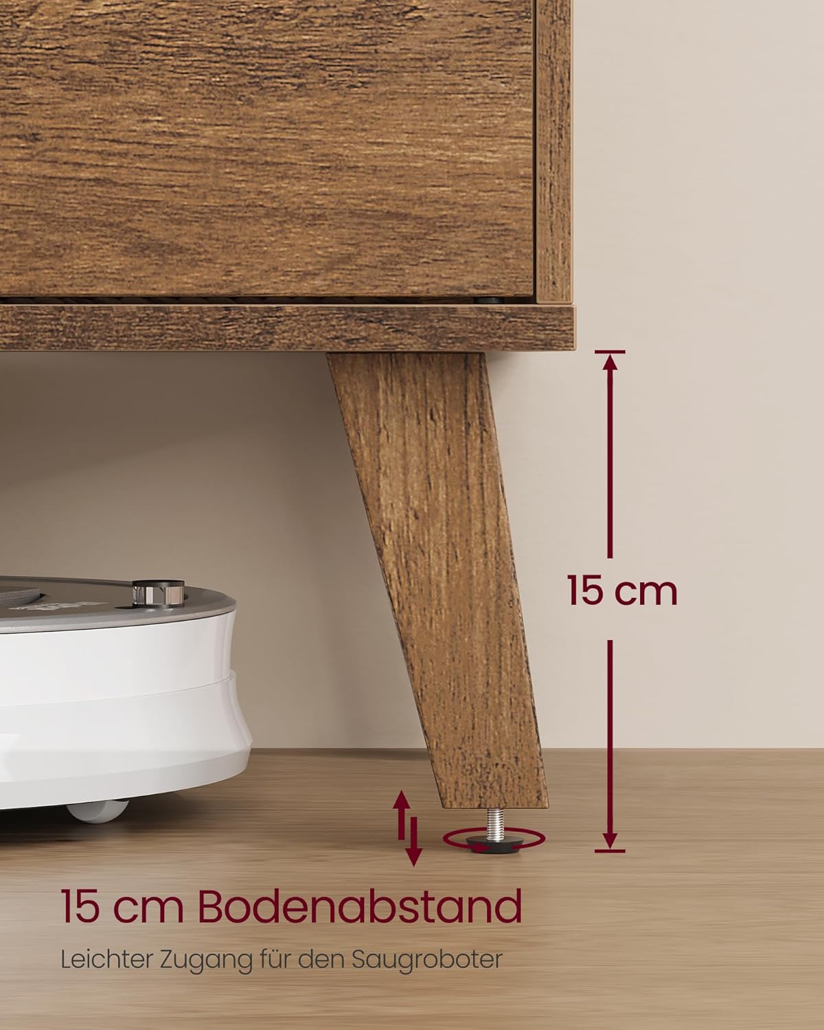 Έπιπλο Τηλεόρασης Χαμηλός Μπουφές Καφέ Μελί Χρώμα έως 65 ίντσες LT-V556K01