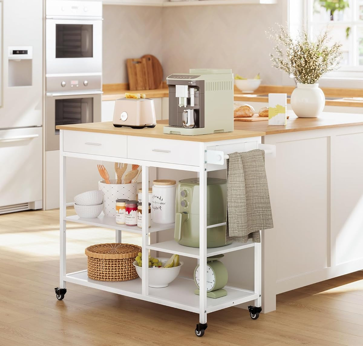 Τρόλεϊ Βοηθητικό Κουζίνας Τραπέζι