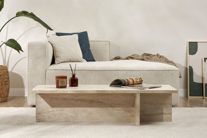 Τραπεζάκι Σαλονιού Travertine 120 x 45 x 30 εκ GR746NRD1103