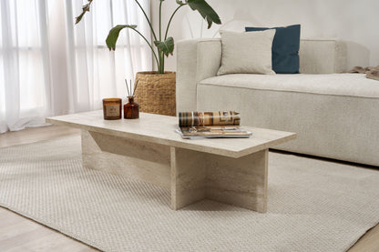 Τραπεζάκι Σαλονιού Travertine 120 x 45 x 30 εκ GR746NRD1103
