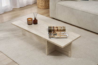 Τραπεζάκι Σαλονιού Travertine 120 x 45 x 30 εκ GR746NRD1103