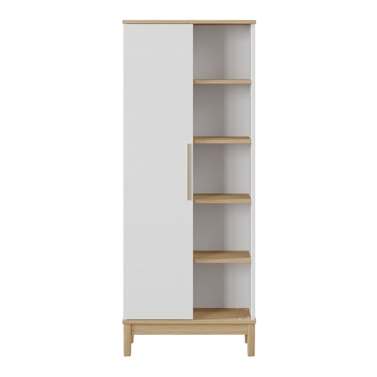 Βιβλιοθήκη Ξύλο Λευκή Δρυς 71x179.3x36 εκ 762SRN1019