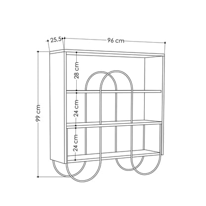 Μπουφές Λευκό 96x25,5x99cm | 776HMS2501