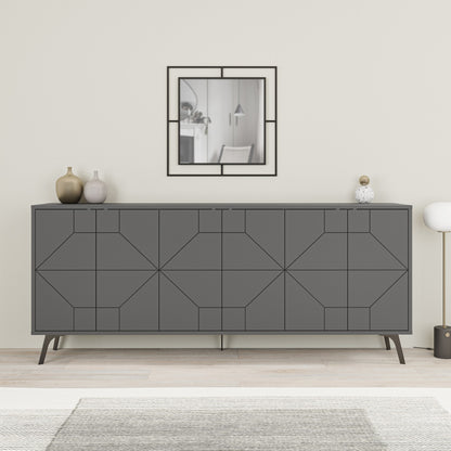 Μπουφές Ανθρακί 183,8x35x77,4cm | 776HMS2508