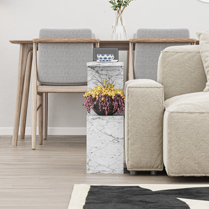 Τραπεζάκι Σαλονιού Μάρμαρο Carrara 60 x 20 x 60 εκ GR776HMS2870