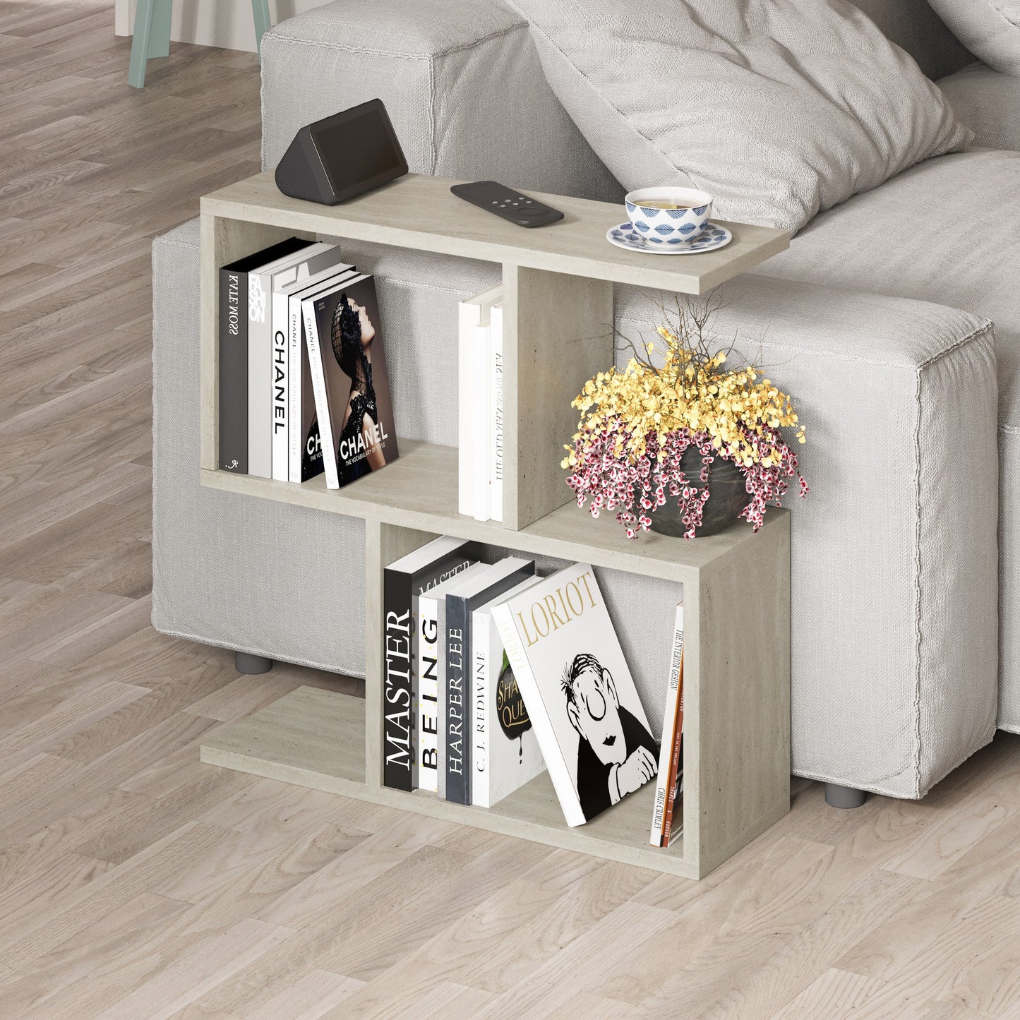 Τραπεζάκι Σαλονιού Travertine 60 x 20 x 60 εκ GR776HMS2874