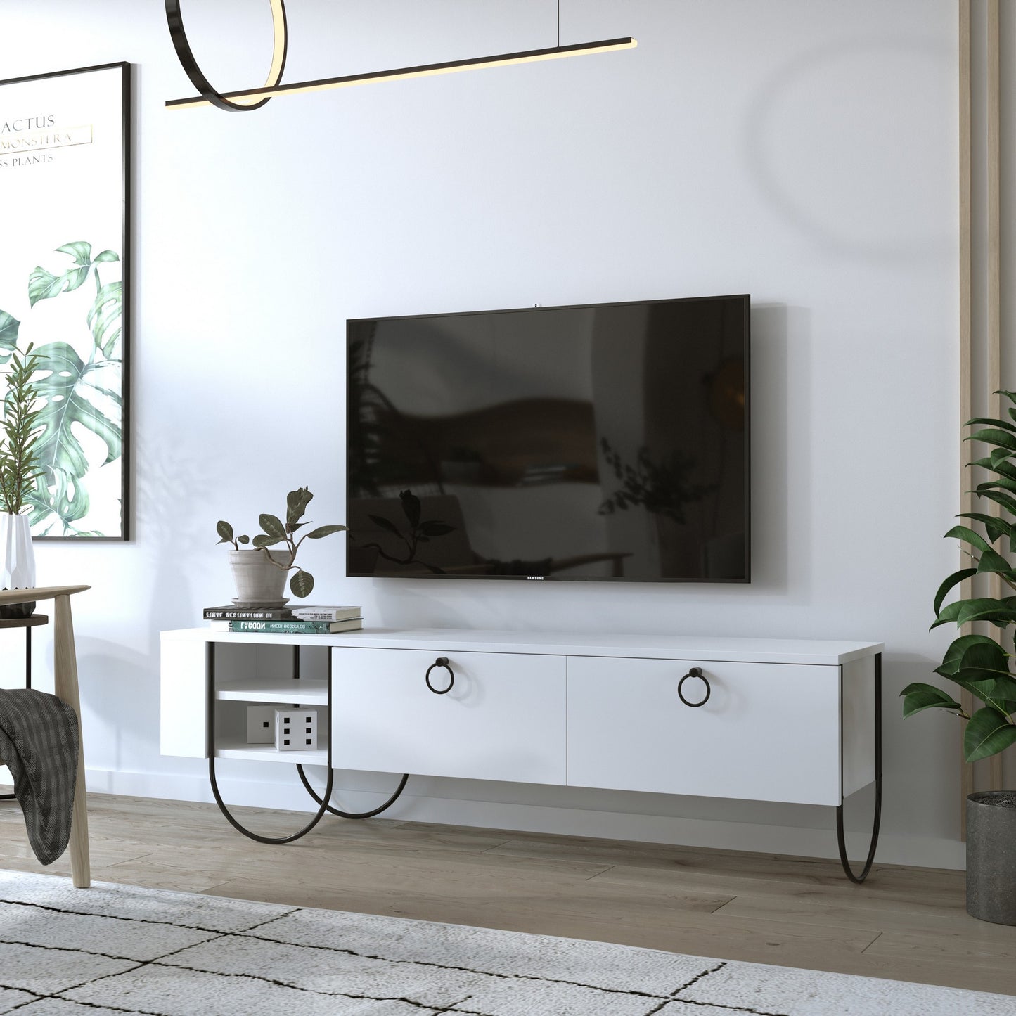 Έπιπλο Τηλεόρασης TV Βάση Σύνθεση Λευκό | 776HMS3052