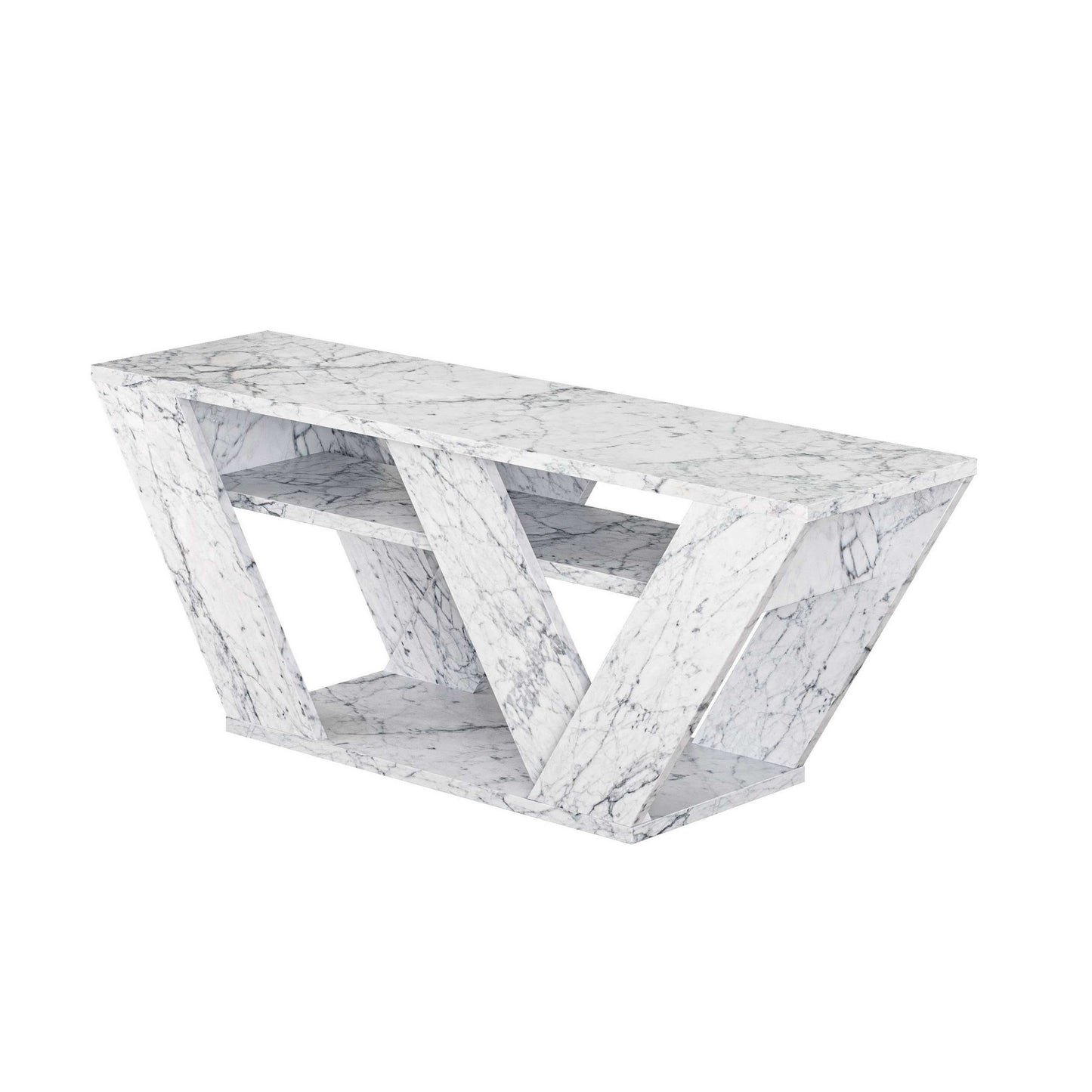 Έπιπλο Τηλεόρασης TV Βάση Σύνθεση Carrara Marble | 776HMS3131