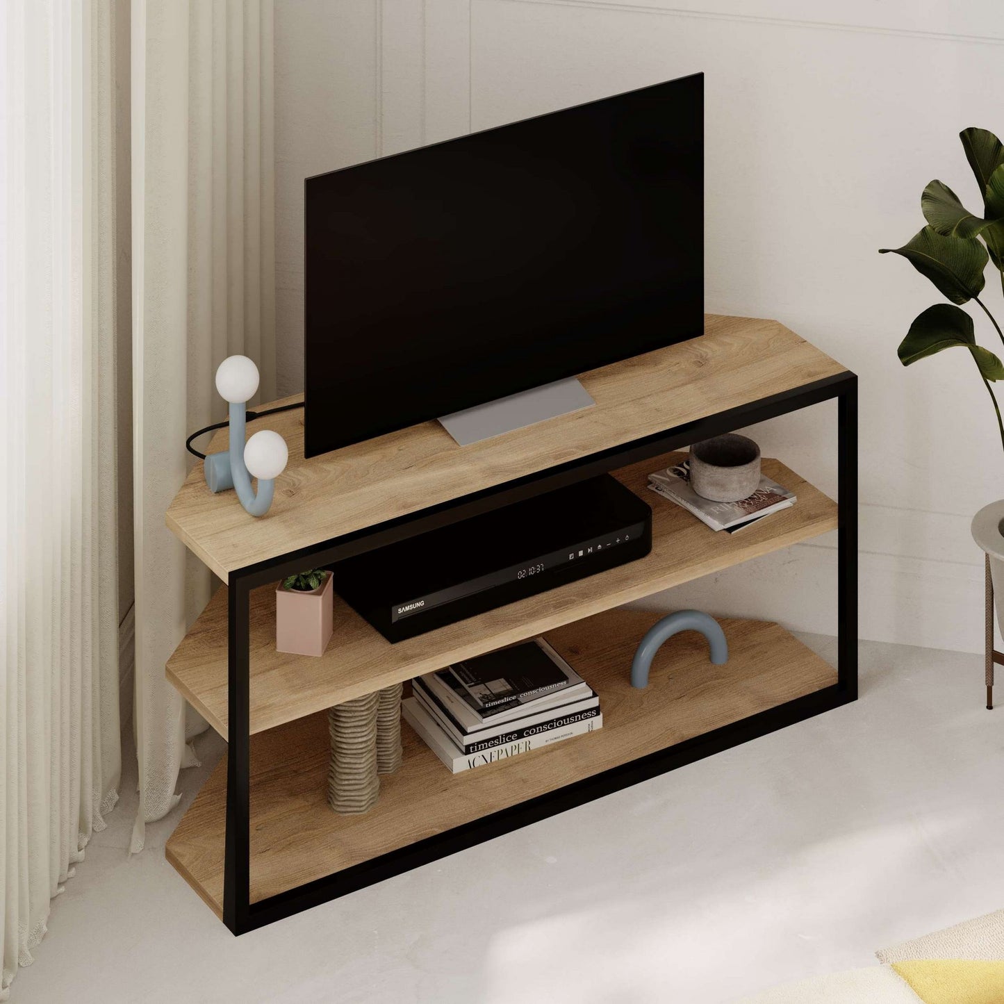 Έπιπλο Τηλεόρασης TV Βάση Σύνθεση Sapphire Δρυς | 776HMS3134