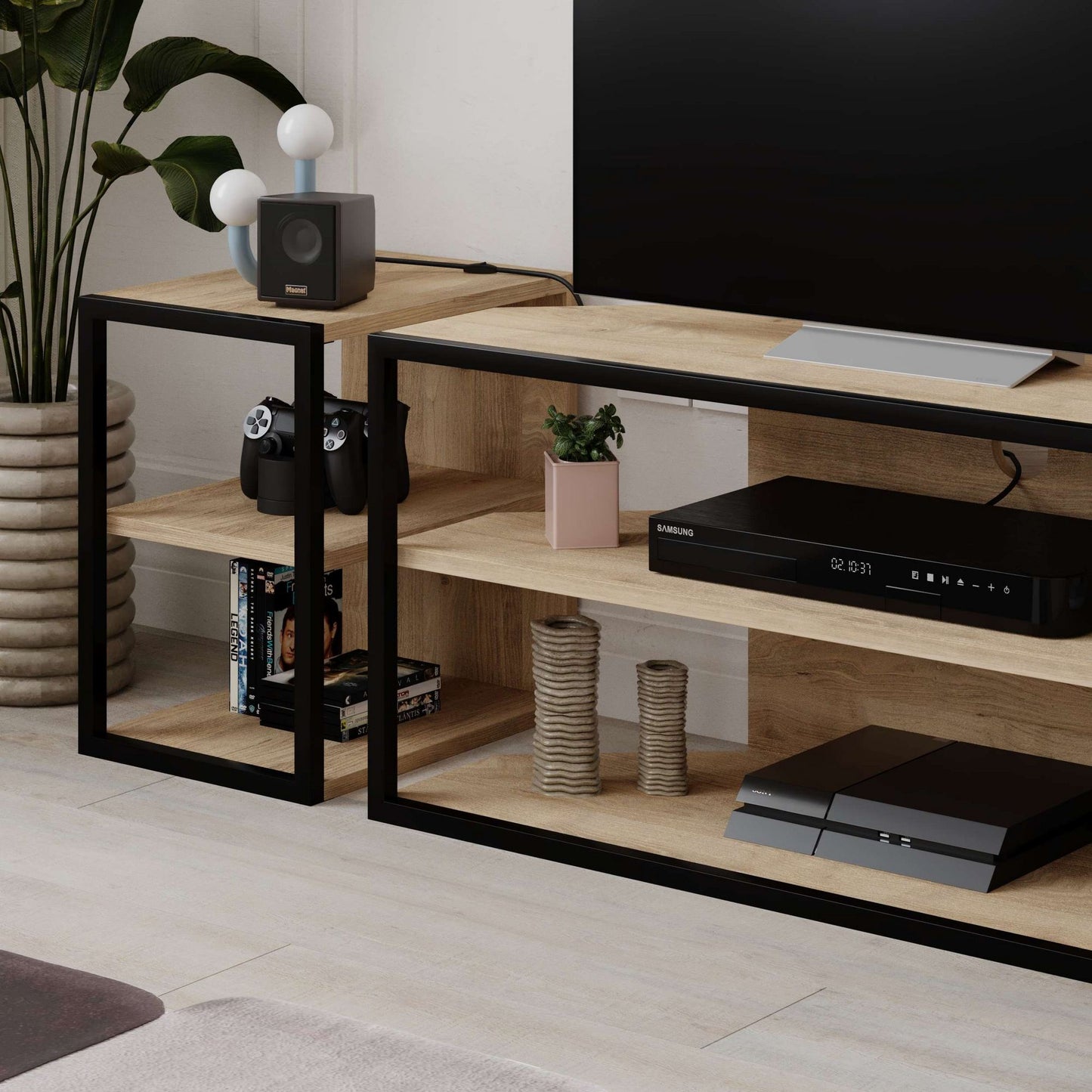 Έπιπλο Τηλεόρασης TV Βάση Σύνθεση Sapphire Δρυς | 776HMS3134