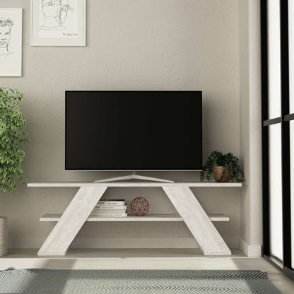 Έπιπλο Τηλεόρασης TV Βάση Σύνθεση Antique Λευκό | 776HMS3135