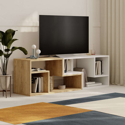 Έπιπλο Τηλεόρασης TV Βάση Σύνθεση Sapphire Δρυς Λευκό | 776HMS3142